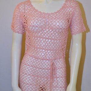 Small YA LOS ANGELES Pink Coral Cover up Top